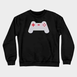 Minimalist Console Controller (Grey and Red) Crewneck Sweatshirt